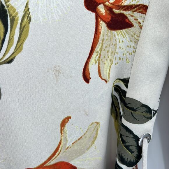 Babaton Aritzia Long Sleeve Kahlo Robe Jacket - Bone/Orange - XXS - Picture 8 of 10